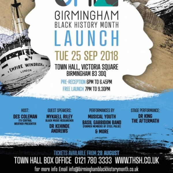 bhm 2018, Launch, Birmingham Black history month